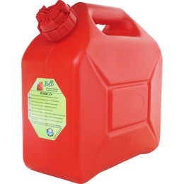 JERRICAN HYDROCARBURES 5L ROUGE 26 x 26 ht 12 cm