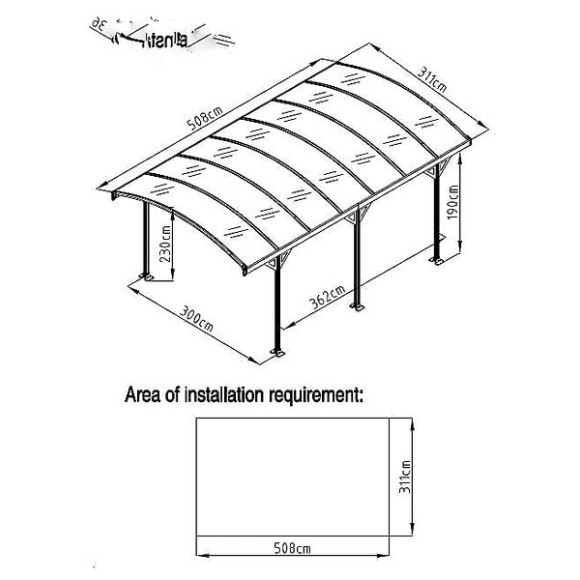 Carport couv'voiture 35