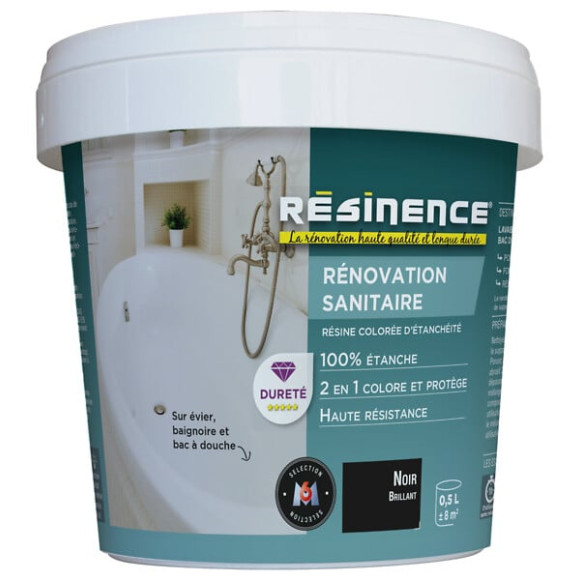 Resine d'étancheite Renovation Sanitaire - Noir - 05L