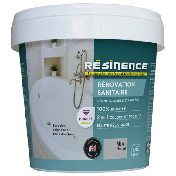 Resine d'étancheite Renovation Sanitaire - Metal - 05L