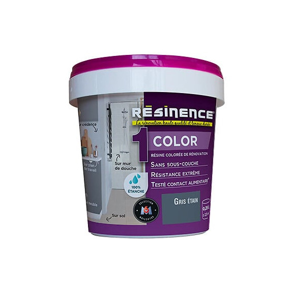 Résine de rénovation Color - Gris étain - 250ml