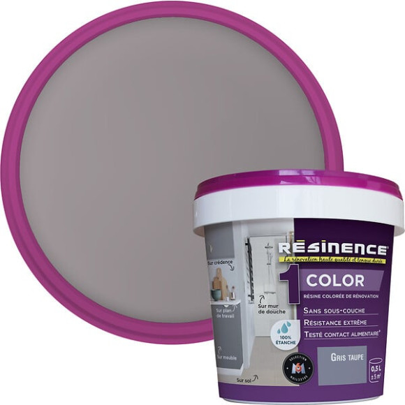 Résine de rénovation Color - Gris taupe - 500ml