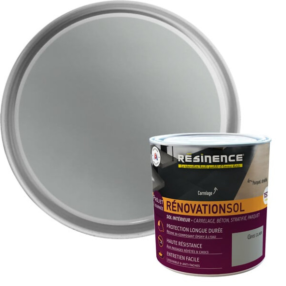 Rénovation Sol Résinence gris clair 300ml