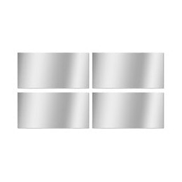 SET 4 MIROIRS RECTANGLES 15X30