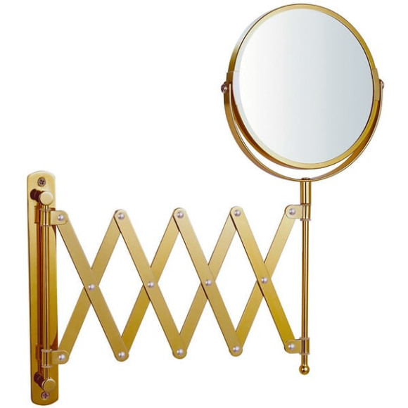 Miroir Grossissant MP GLASS Extensible X3 Doré Brossé