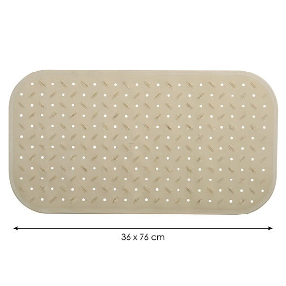 Tapis Fond de baignoire antidérapant Caoutchouc CLASS 36x76cm Beige