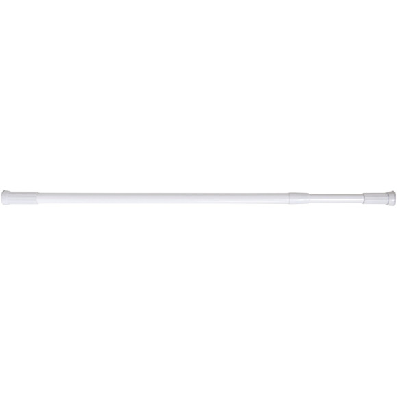 Barre de douche droite extensible L.70-120cm blanche