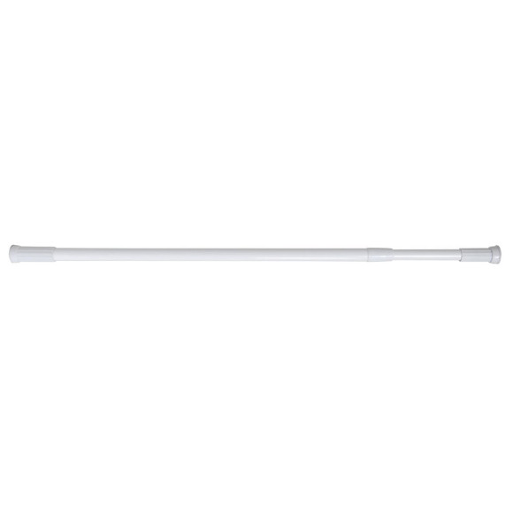 Barre de douche droite extensible L.110-200cm blanche