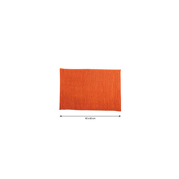 MSV Tapis de bain Microfibre CHENILLE 40x60cm Orange