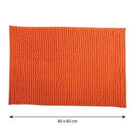 MSV Tapis de bain Microfibre CHENILLE 40x60cm Orange