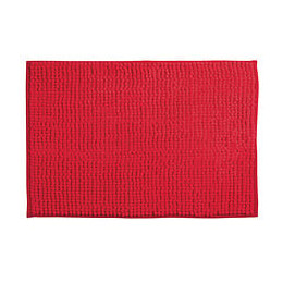 MSV Tapis de bain Microfibre CHENILLE 40x60cm Rouge