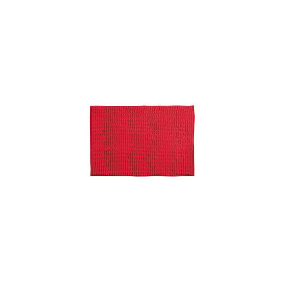 MSV Tapis de bain Microfibre CHENILLE 40x60cm Rouge