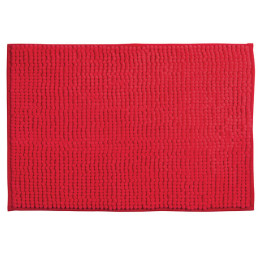 MSV Tapis de bain Microfibre CHENILLE 40x60cm Rouge