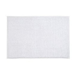 MSV Tapis de bain Microfibre CHENILLE 40x60cm Blanc