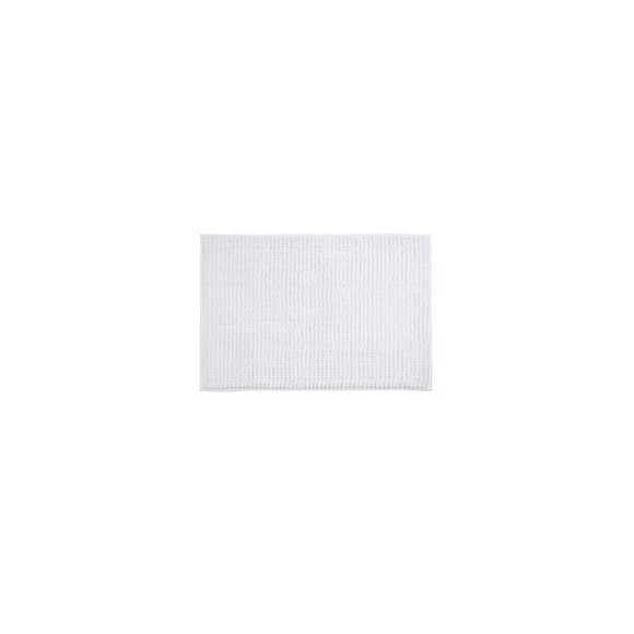 MSV Tapis de bain Microfibre CHENILLE 40x60cm Blanc