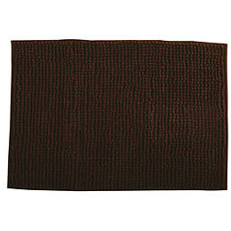 MSV Tapis de bain Microfibre CHENILLE 40x60cm Chocolat