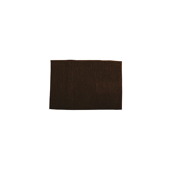 MSV Tapis de bain Microfibre CHENILLE 40x60cm Chocolat