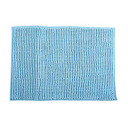 MSV Tapis de bain Microfibre CHENILLE 40x60cm Bleu Ciel