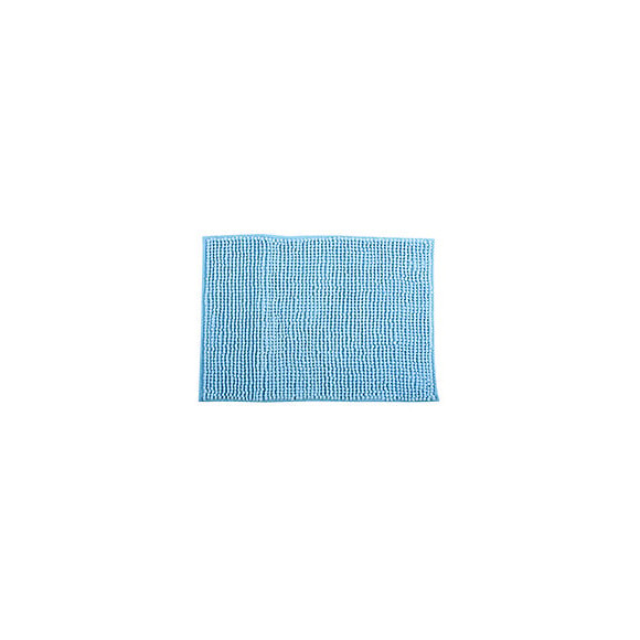 MSV Tapis de bain Microfibre CHENILLE 40x60cm Bleu Ciel