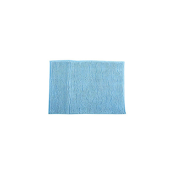 MSV Tapis de bain Microfibre CHENILLE 40x60cm Bleu Ciel