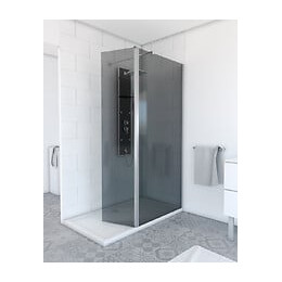 Volet pivotant fume pour paroi de douche a l'italienne 40x200