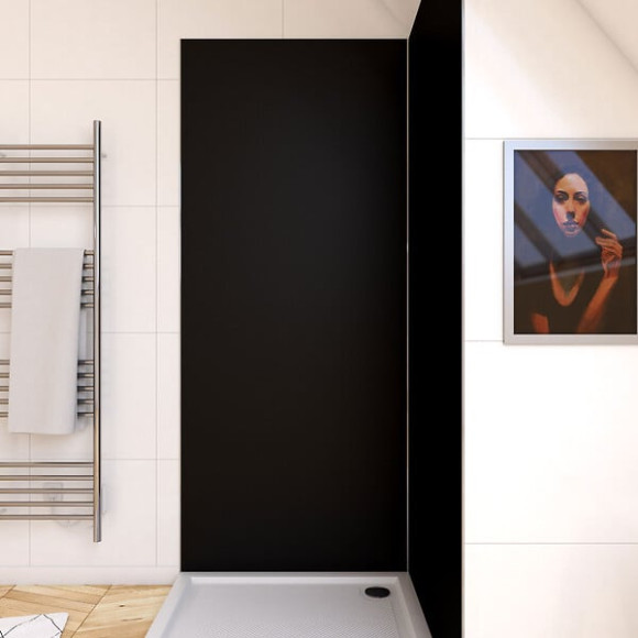 Panneau mural de douche AURLANE Colors Noir L.03xl.90xH.210cm