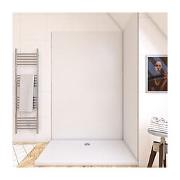 Panneau mural de douche AURLANE Colors Blanc L.03xl.120xH.210cm