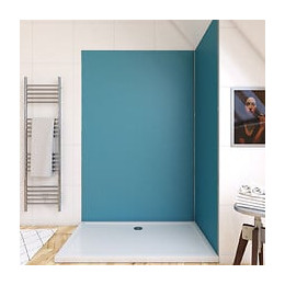 Panneau mural de douche AURLANE Colors Bleu L.03xl.120xH.210cm