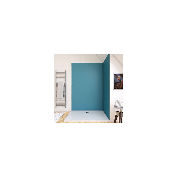 Panneau mural de douche AURLANE Colors Bleu L.03xl.120xH.210cm