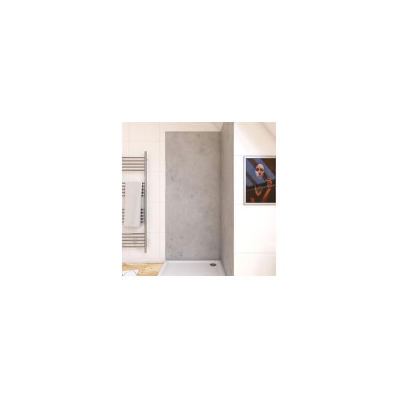 Panneau mural de douche AURLANE Homestone Ciment L.03xl.90xH.210cm