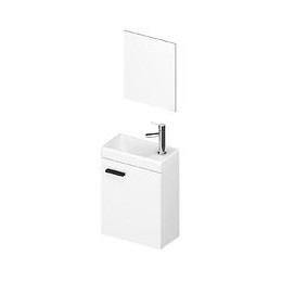 Meuble lave-mains avec vasque et miroir Sweet - Blanc