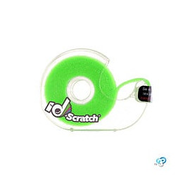 Bande scratch auto-agrippante ID-SCRATCH vert fluo 2 cm x 2 m