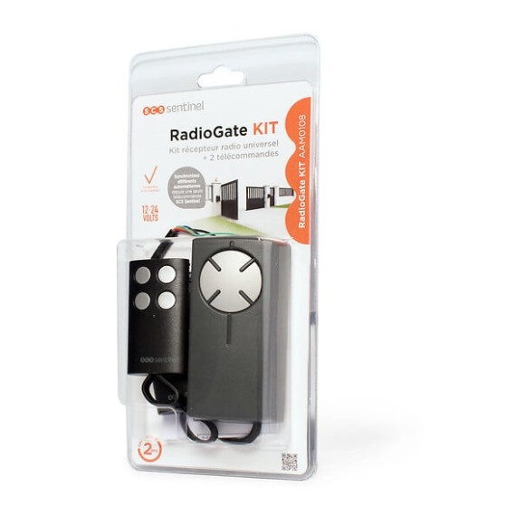 KIt récepteur radio universel + 2 télécommandes Radiogate