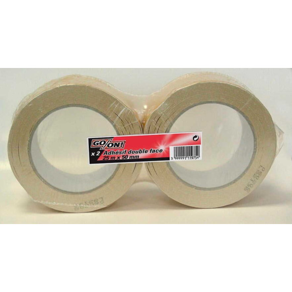 Lot de 2 double face 25x50mm