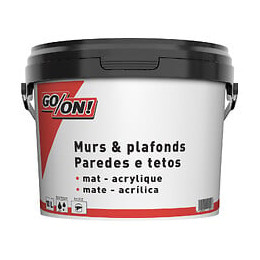 Peinture acrylique murs et plafond blanc mat 10L