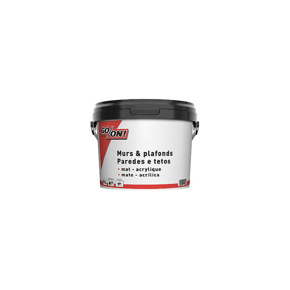 Peinture acrylique murs et plafond blanc mat 10L