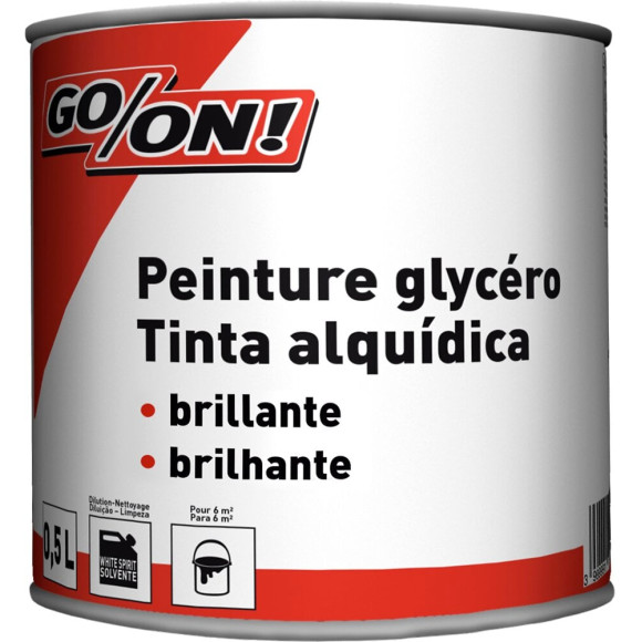 Peinture glycéro - Blanc - Brillant - 05L