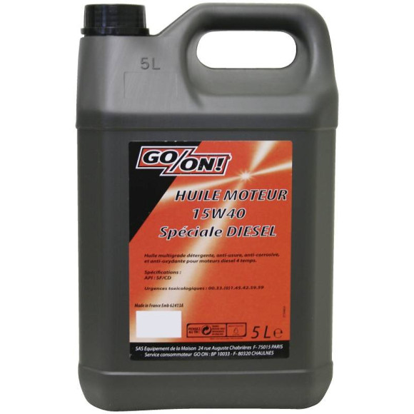 Huile 15W40 diesel 5 litres