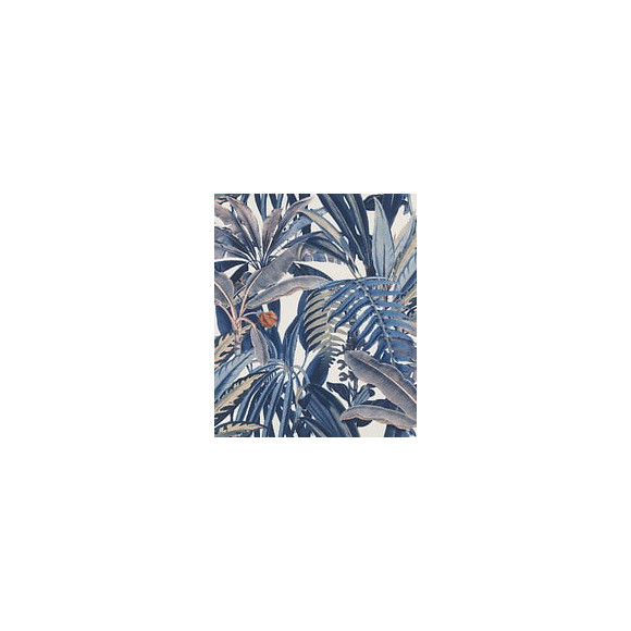 Vgi motif feuilles de palmiers bleu