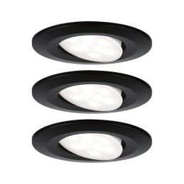 Kit ENC PAULMANN Calla IP65 rond orient. LED 3x680lm 4000K 6W Noi