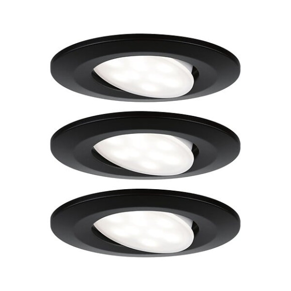 Kit ENC PAULMANN Calla IP65 rond orient. LED 3x680lm 4000K 6W Noi