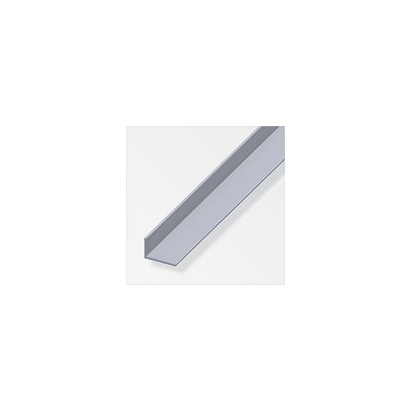 Cornière inégale aluminium anodisé argent 40x15mmx1m