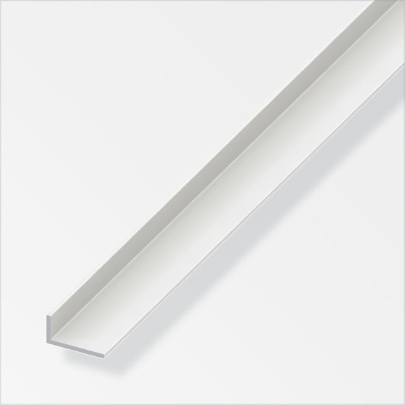 Cornière inégale PVC blanc 40x10mmx1m