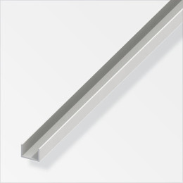 U profilé 10x18mm intérieur 6mm PVC blanc 2m