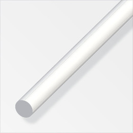 Rond plein PVC blanc diamètre 7.5mmx1m