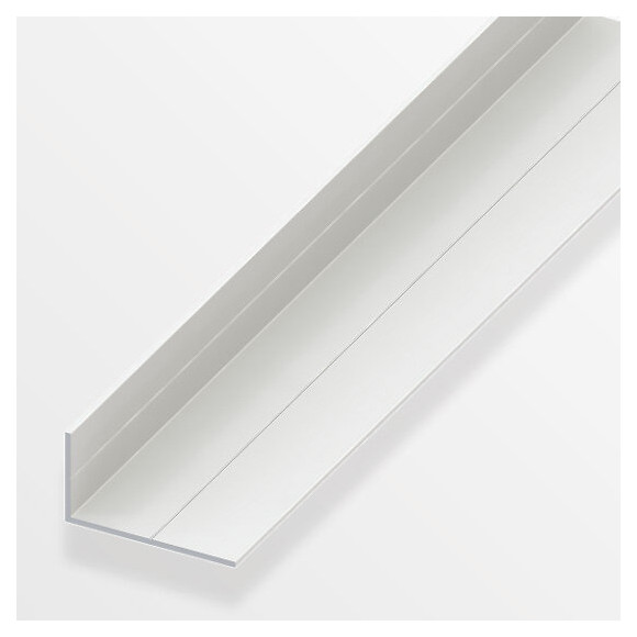 Cornière inégale PVC blanc 19.5x35.5mmx1m