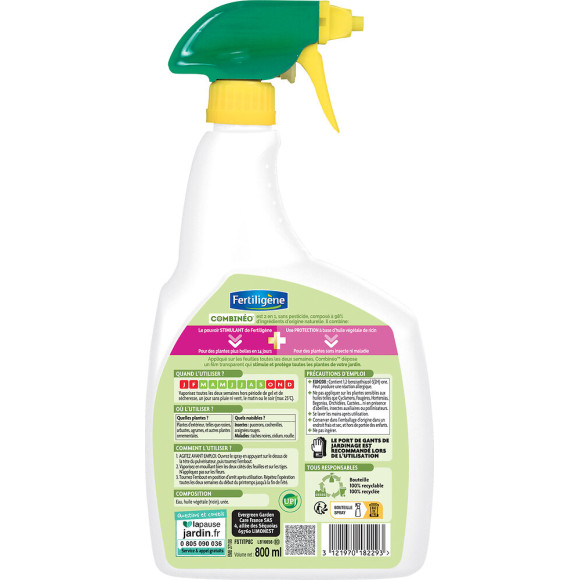 FERTILIGENE Combinéo Stimule et Protège Toutes Plantes 800 ml