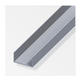 U rectangulaire 11.5x19.5mm aluminium brut 1m