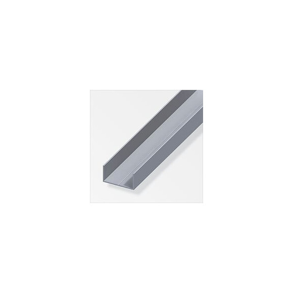 U rectangulaire 11.5x19.5mm aluminium brut 1m