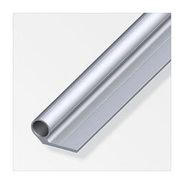 Charnière courte pour M8 aluminium brut 1m